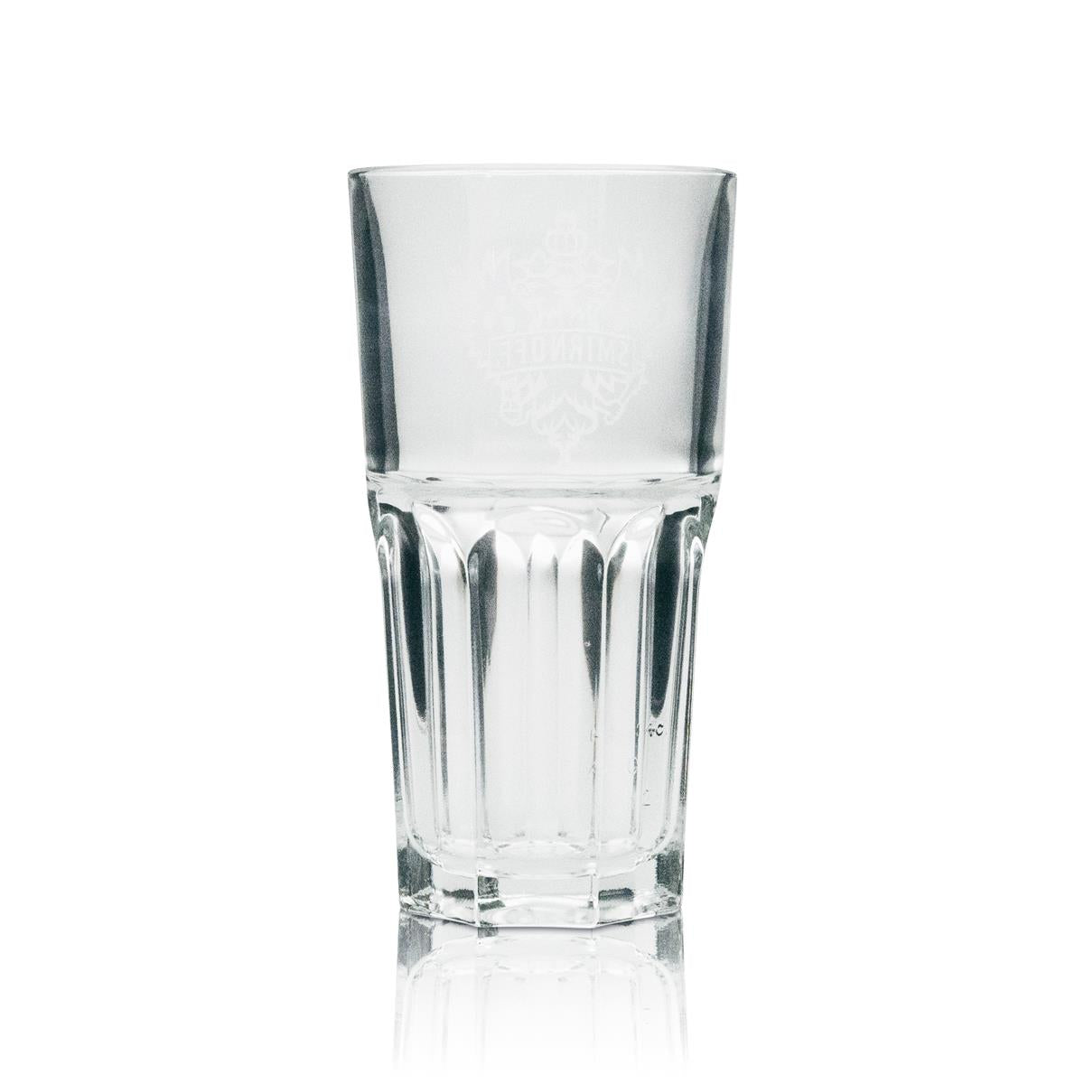 6 verres à long drink Smirnoff Vodka, logo blanc – Vue 3