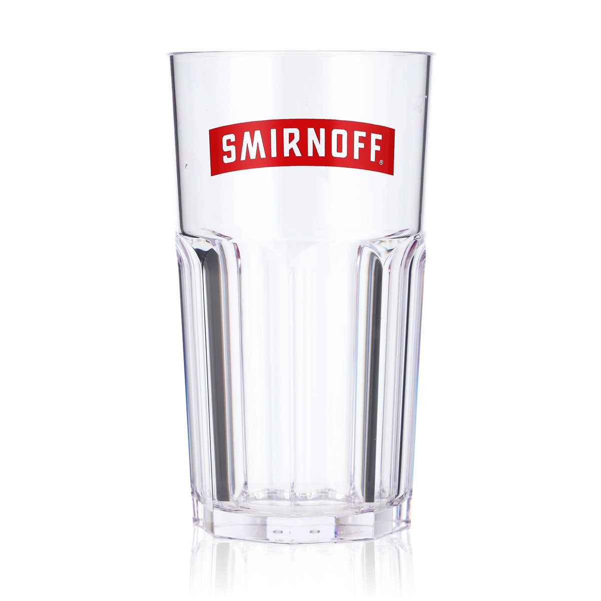 6x Smirnoff Vodka Gobelets réutilisables Gobelets de fête Acrylique/plastique Logo rouge – Vue 2