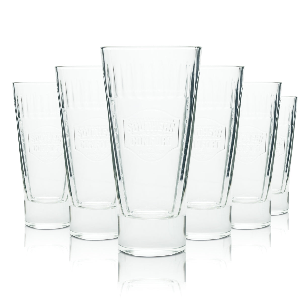 6 verres à whisky Southern Comfort 0,3 l Longdrink Relief Cocktail Gläser Kontur