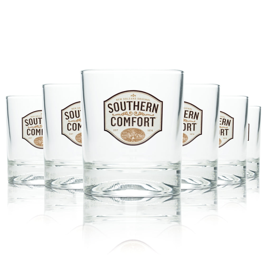 6 verres à whisky Southern Comfort 0,3 l Tumbler Gobelets Verres Gastronomie Bourbon États-Unis