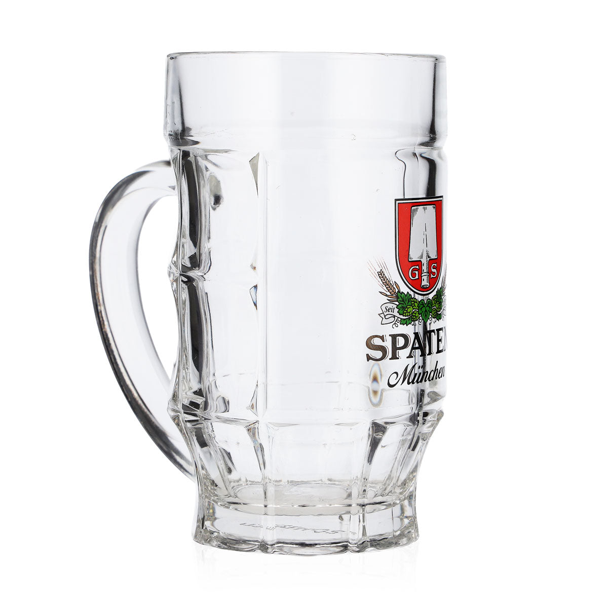 Lot de 6 verres à bière « Spaten » de 0,3 l, chopes à bière, verres à bière « Bierseidel », verres à bière « Bierhumpen » de style « Kontur München » – MARCHANDISE DE SECOND CHOIX – Vue 3