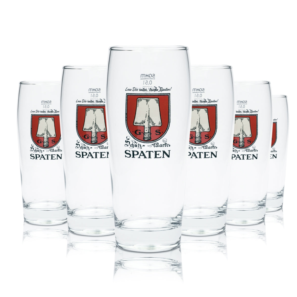 6 verres à bière Spaten 0,5 l Willibecher Munich Hell Verres Brasserie traditionnelle Bavière – Vue 3