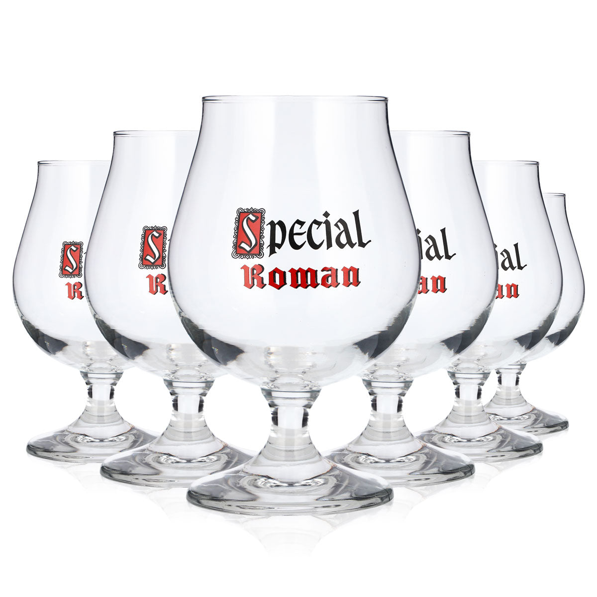 Lot de 6 verres à bière « Special Roman » de 0,5 l, modèle « Pokal », de la marque Durobor