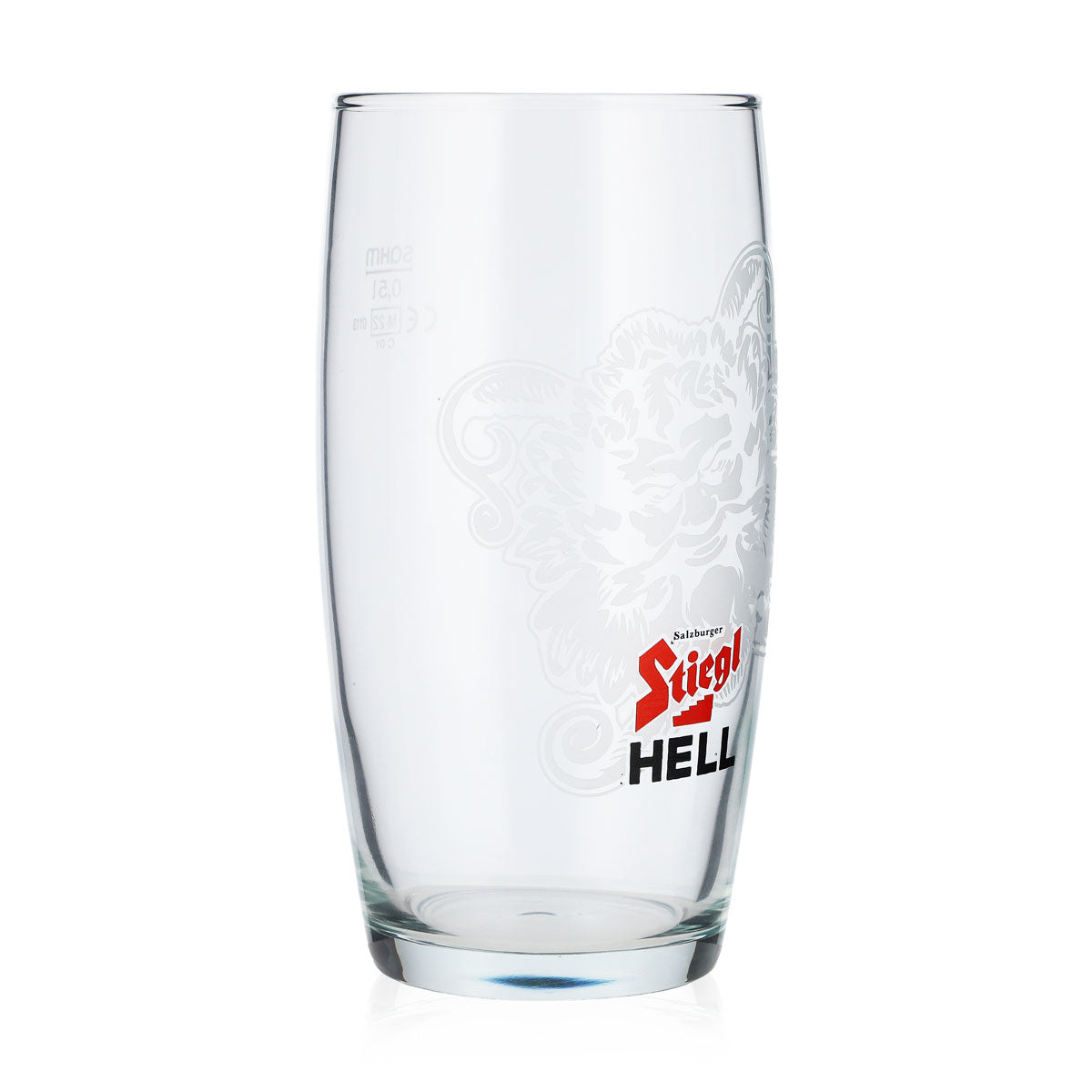 6 verres à bière Stiegl de 0,5 l, modèle « Tumbler », verre clair, logo blanc, verre à whisky Sahm (lot de 6) – Vue 2