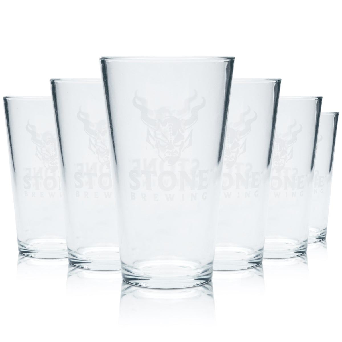 6 verres Stone Brewing 0,475 l, verres à bière artisanale California Brewery USA IPA