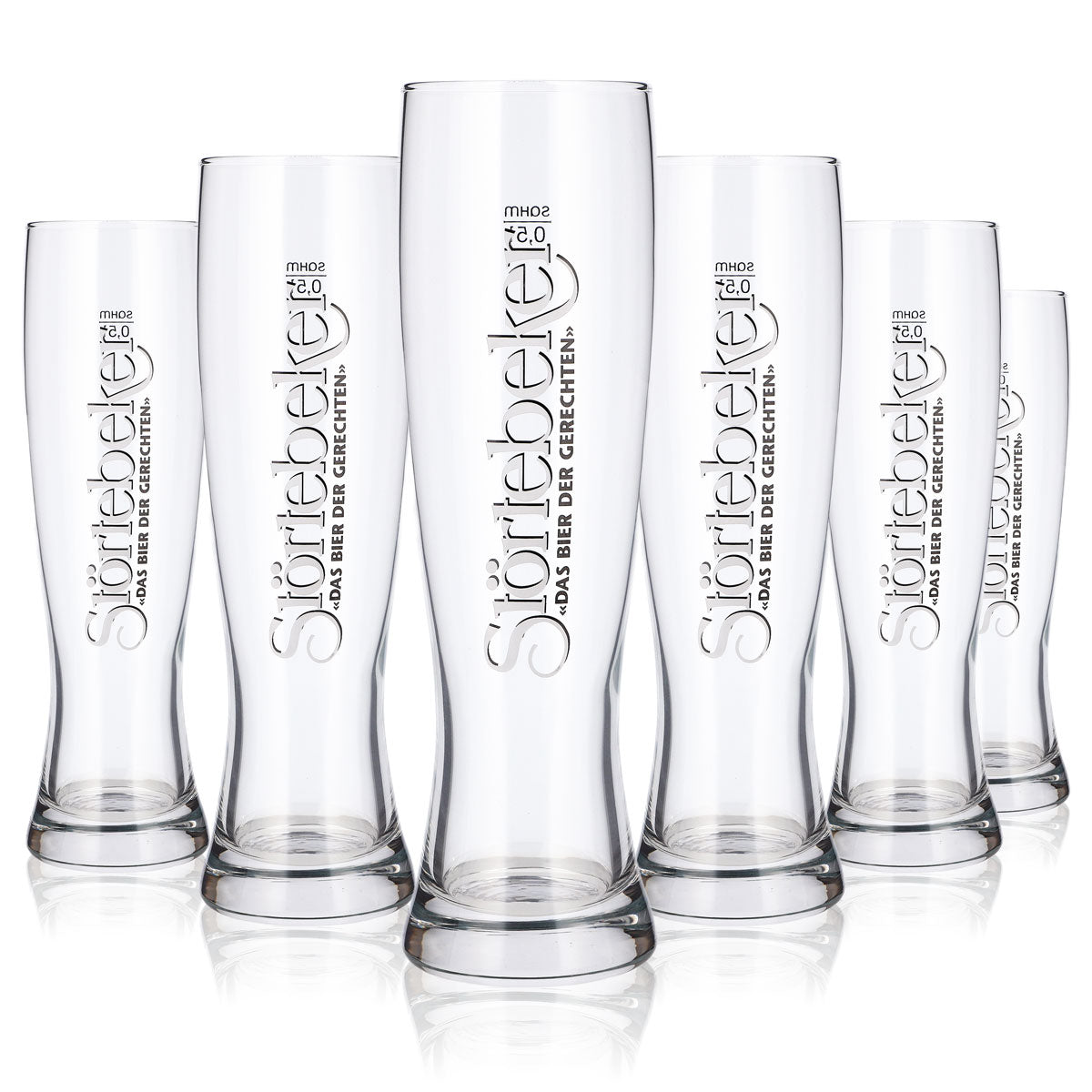 Lot de 6 verres à bière Störtebeker de 0,5 l, modèle « Pokal Elegante Sahm »