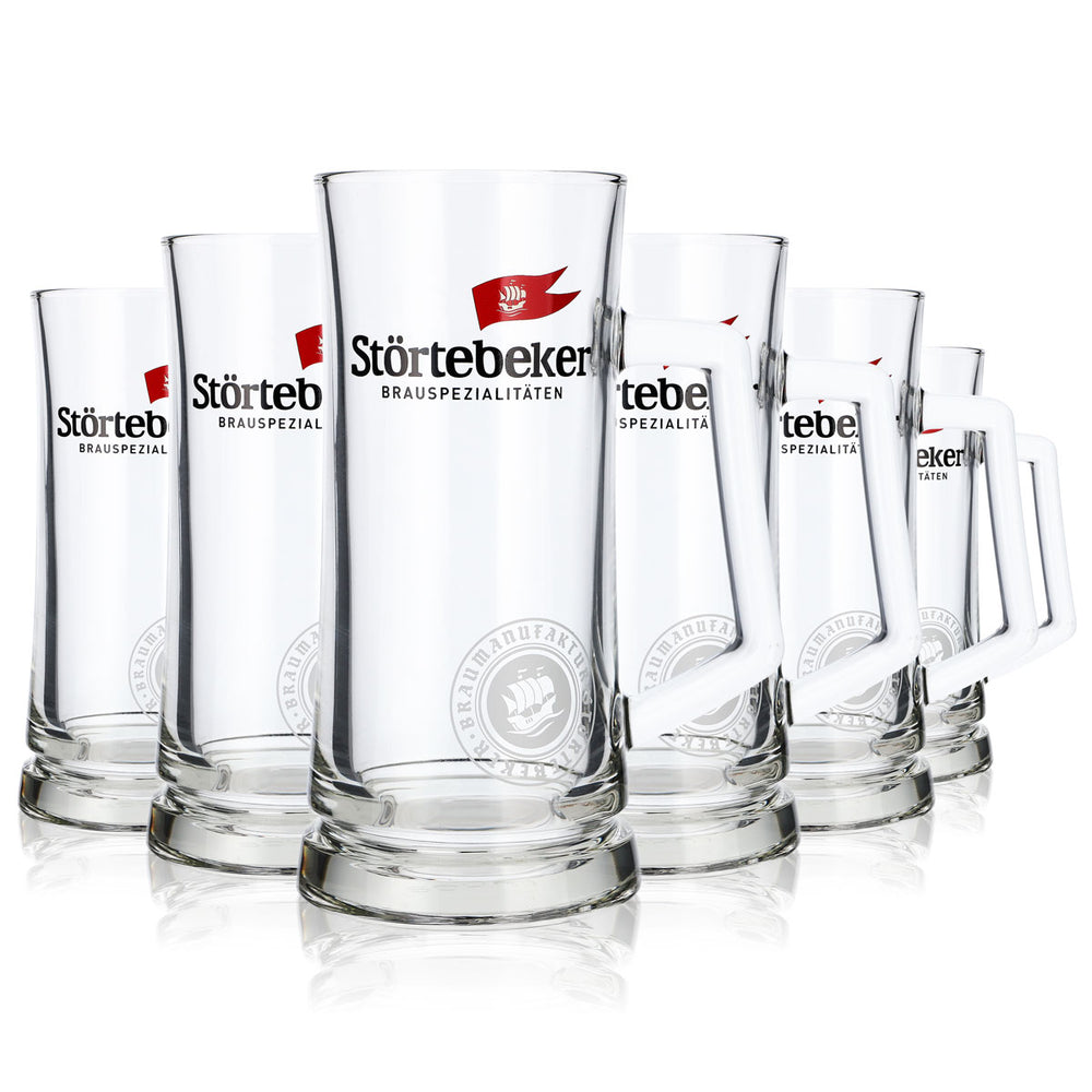 6 verres à bière Störtebeker Koggenseidel 0,5 l, chopes, verres de brasserie Stralsund