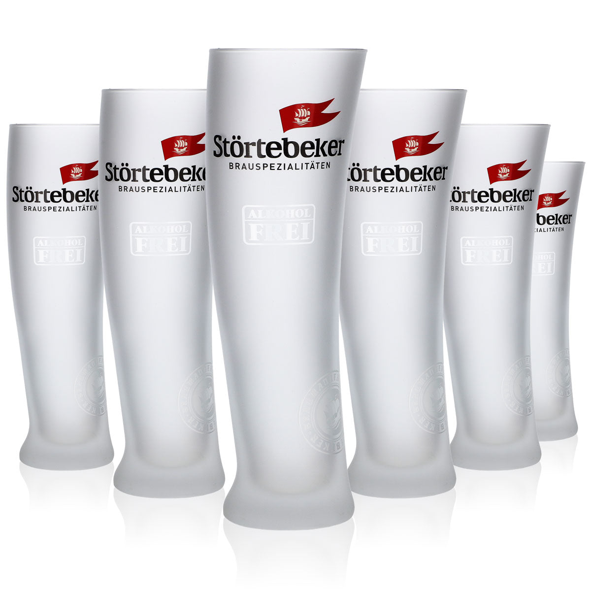 6 verres à bière Störtebeker sans alcool 0,3 l, ensemble de verres à bière artisanaux satinés