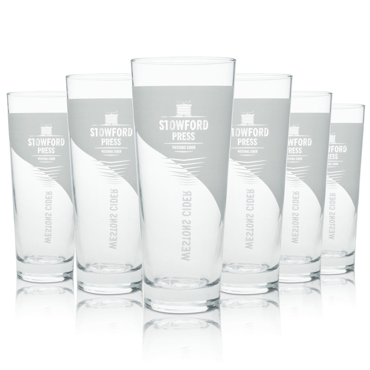 6 verres à long drink Stowford Cider Relief 500 ml rastal