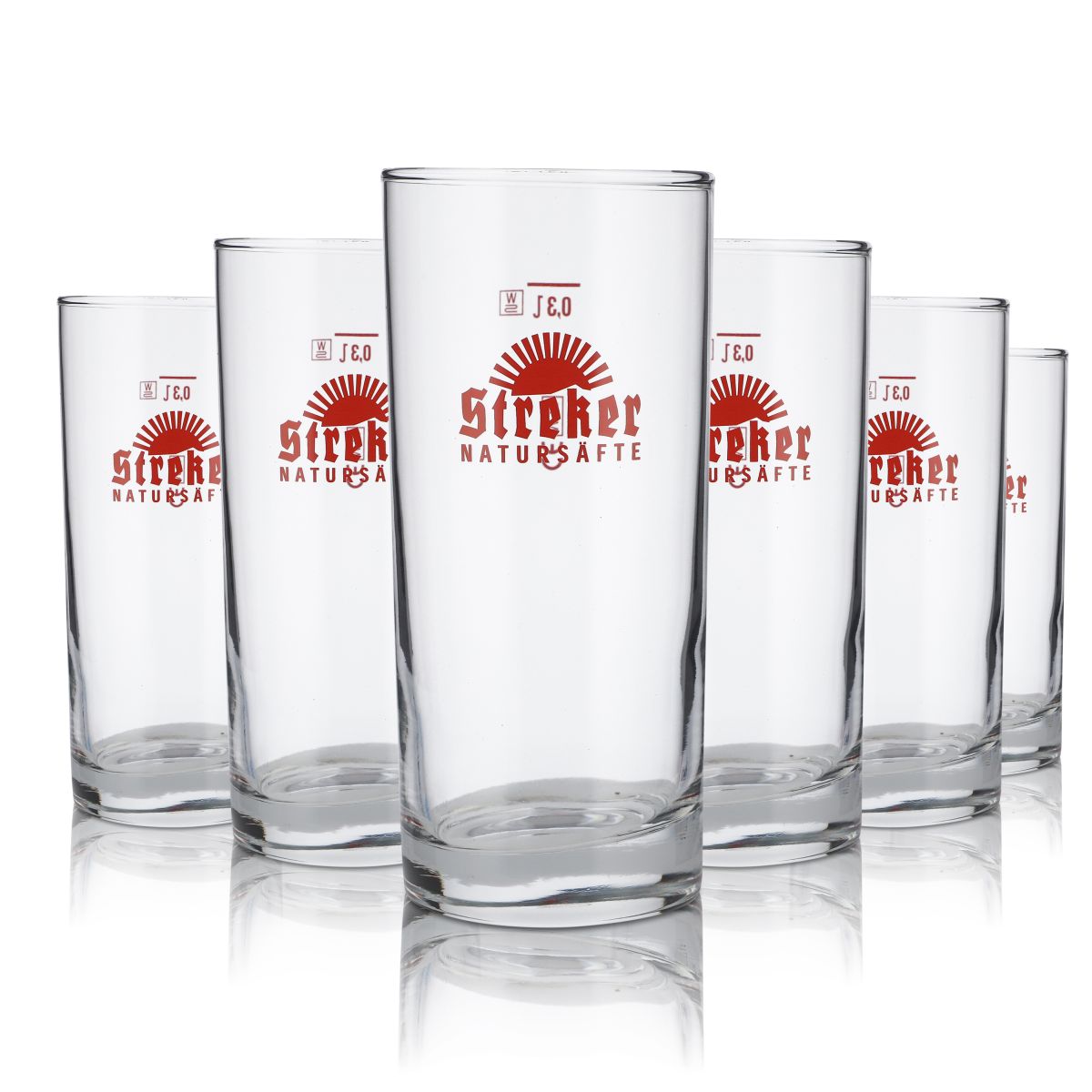 6x Streker verre 0,3l verre à jus de fruits set de verres à jus naturels Gastro eau minérale