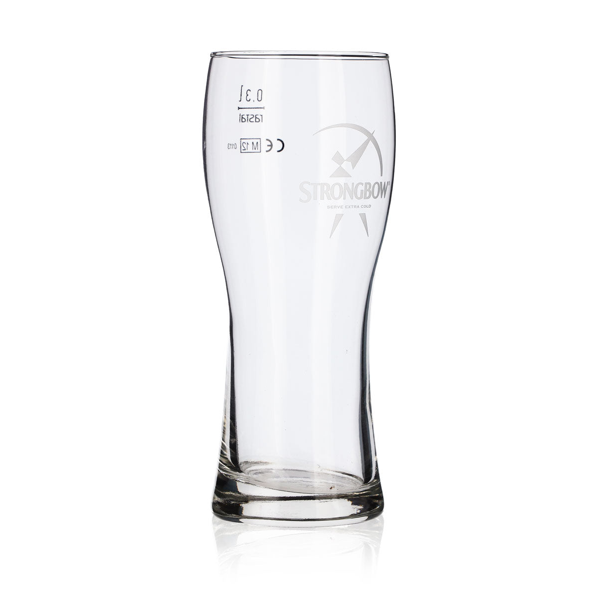 6x Strongbow Cider Verre 0,3 l Tasse Logo blanc rastal Bavaria – Vue 3