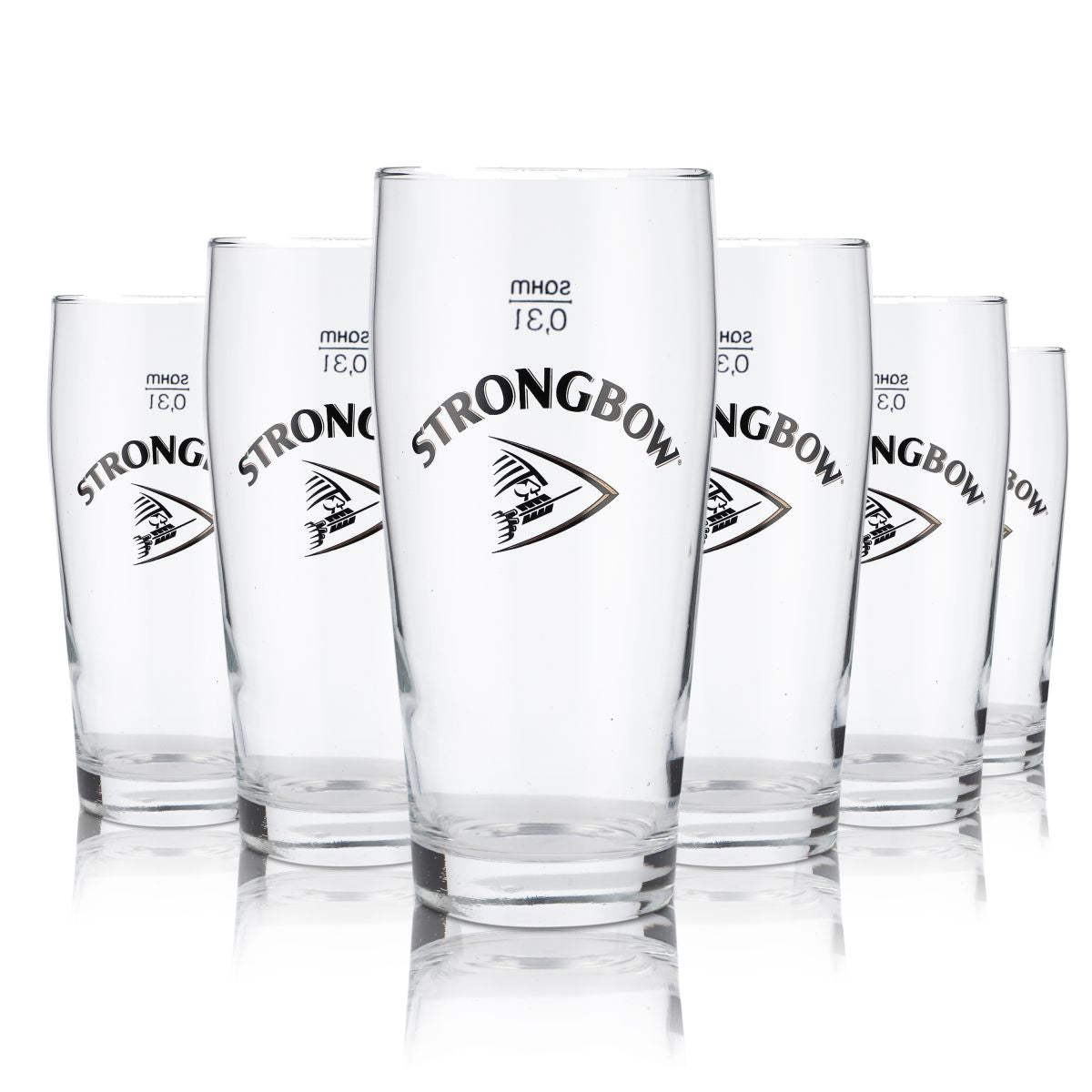 Lot de 6 verres Strongbow 0,3 l pour cidre et bière Vilem Willi Becher Pint Brewery