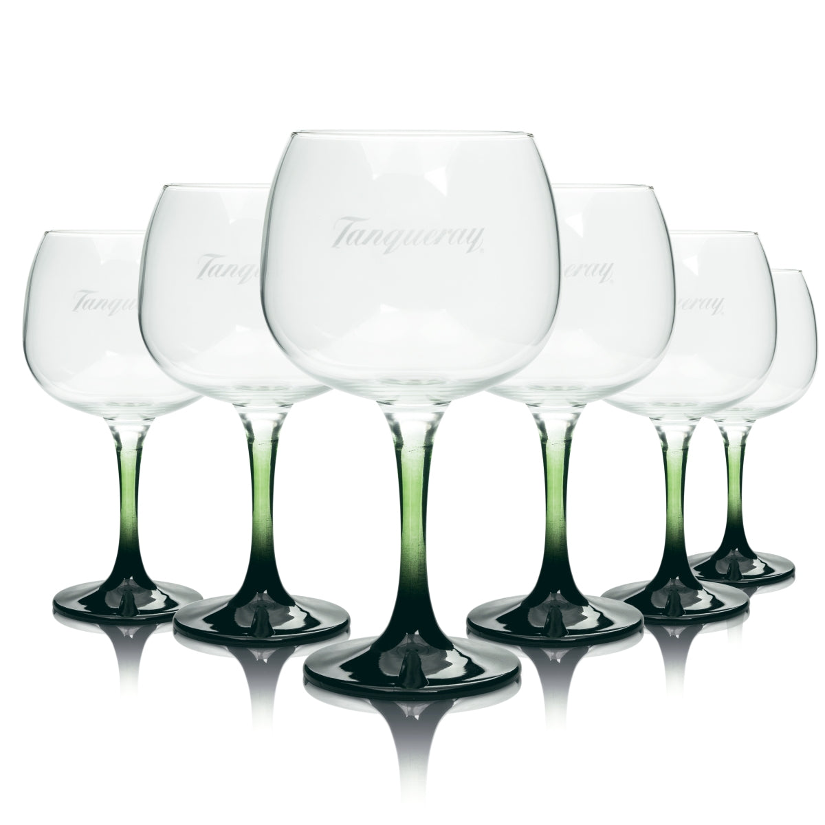 6x Verres à gin Tanqueray Verres ballon Cocktail vert Longdrink Copa Verres - Le grand