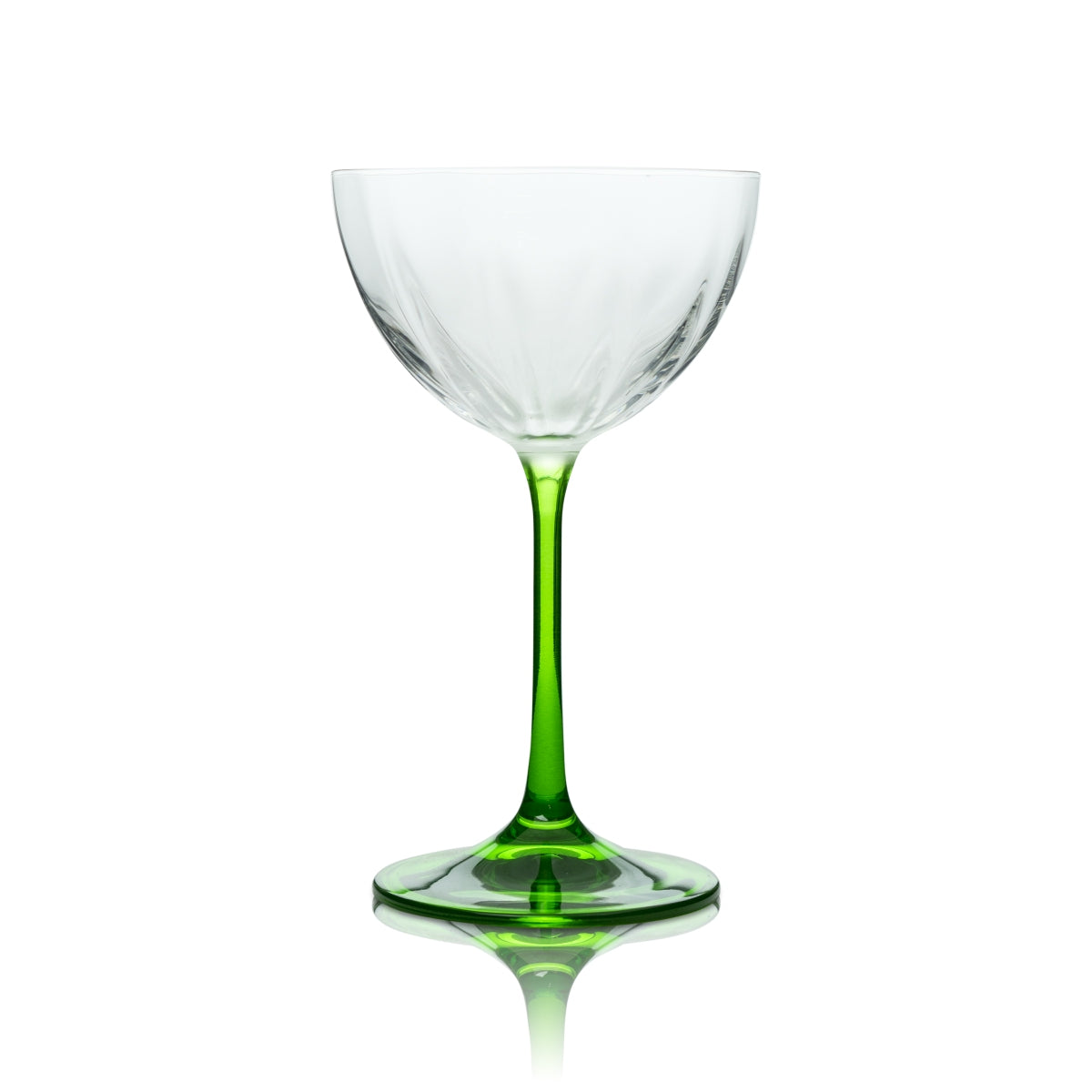 6 verres à martini Tanqueray Gin, pied vert, sans logo – Vue 3