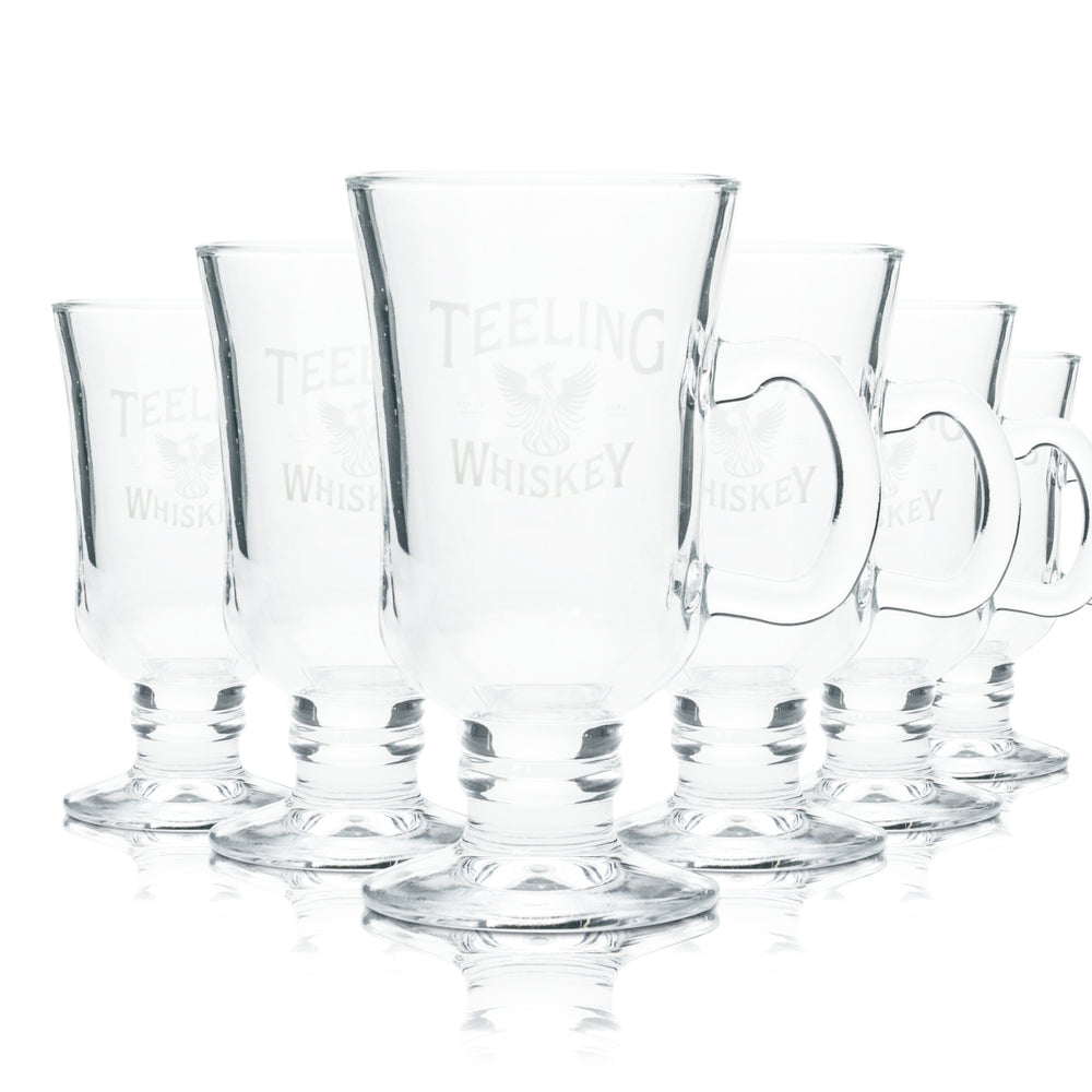 6 verres à whisky Teeling 0,2 l Tasse à anse Verres à café irlandais Single Malt Dublin