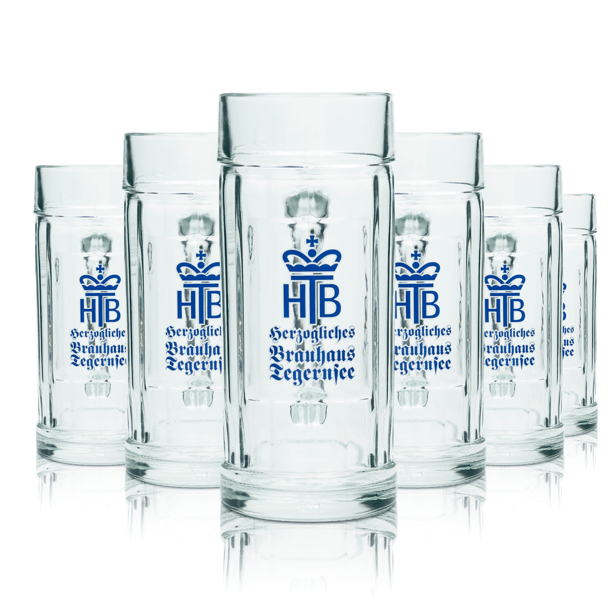 6 verres à bière Tegernsee 0,3 l, chopes HB Seidel, verres à anse, chopes à relief – Vue 4