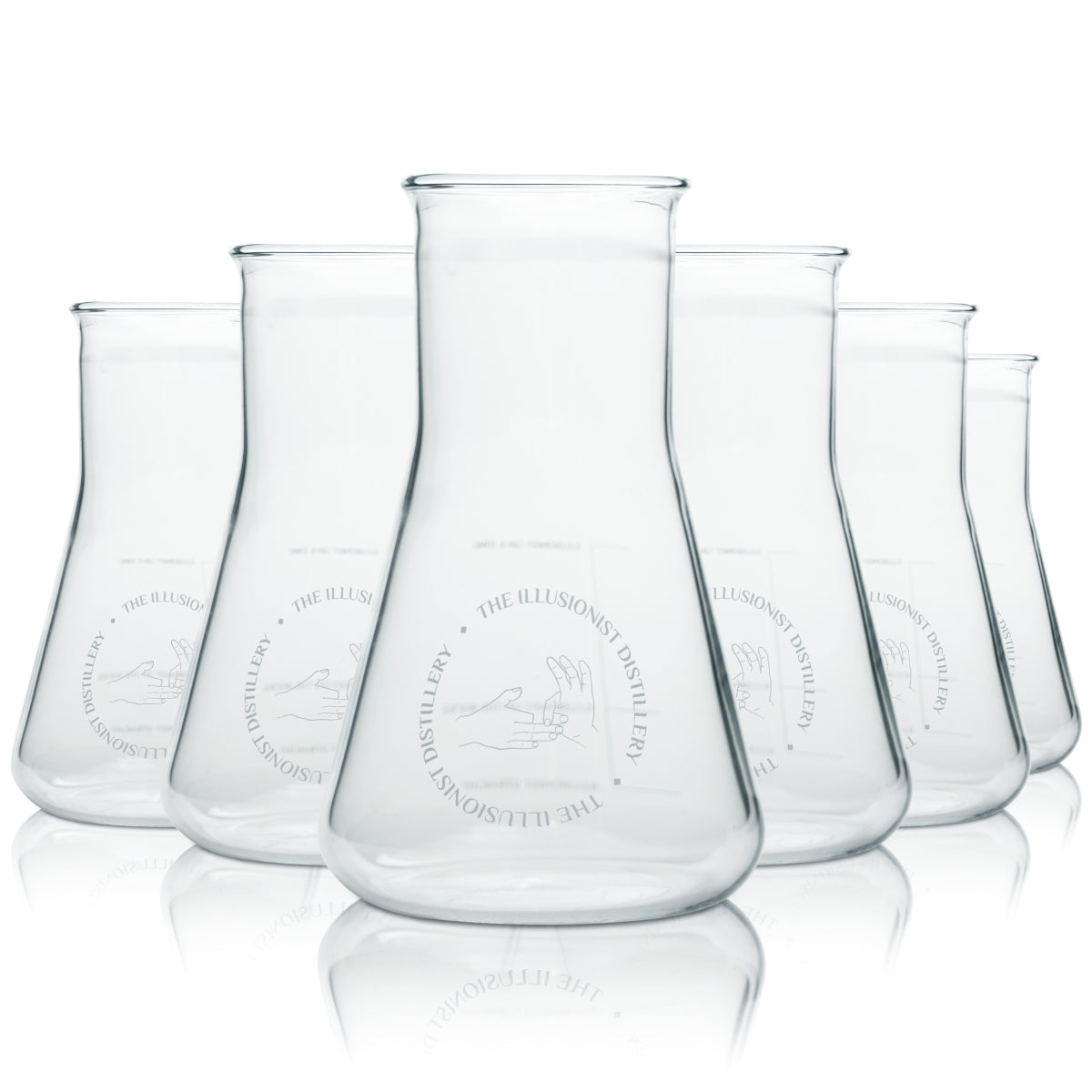 6x Verre à gin The Illusionist 0,3 l Verres à long drink Verres Erlenmeyer Tonic Gastro