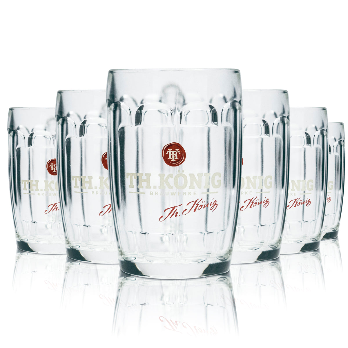 6 verres à bière Theodor König 0,3 l, chopes, chopes à anse, verres à bière Zwickl – Vue 4
