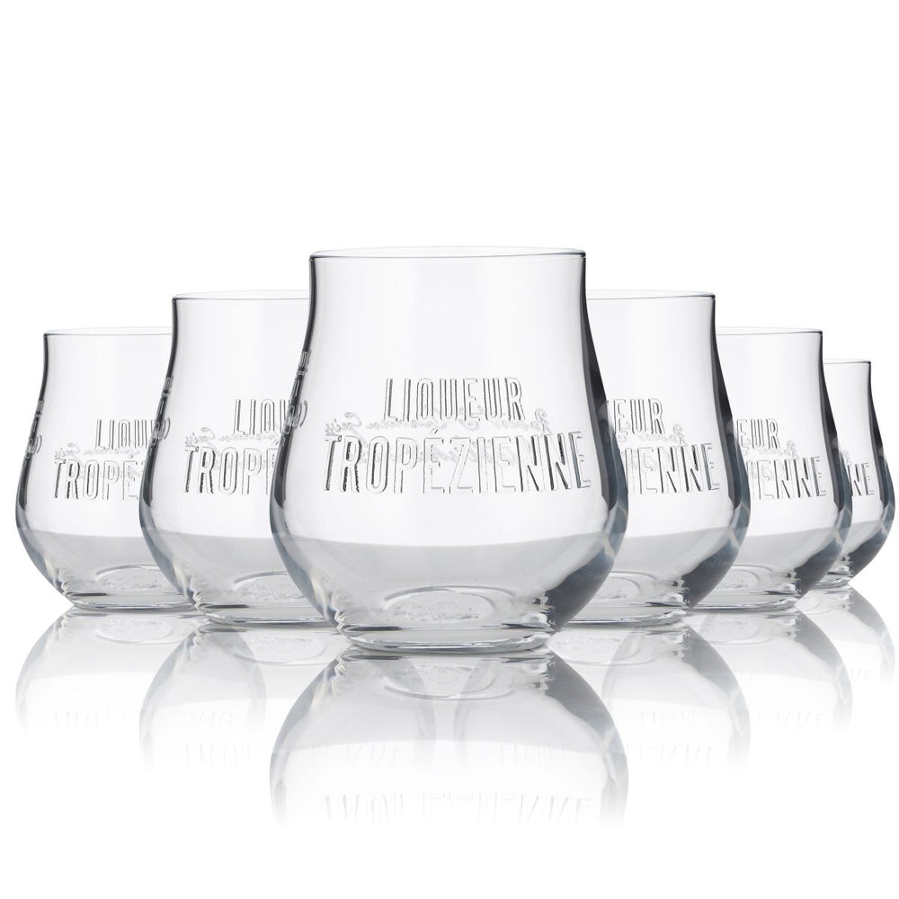 6 verres Tropezienne Tumbler 0,1 l Verres à contour premium Liqueur crémeuse St. Tropez Set de verres