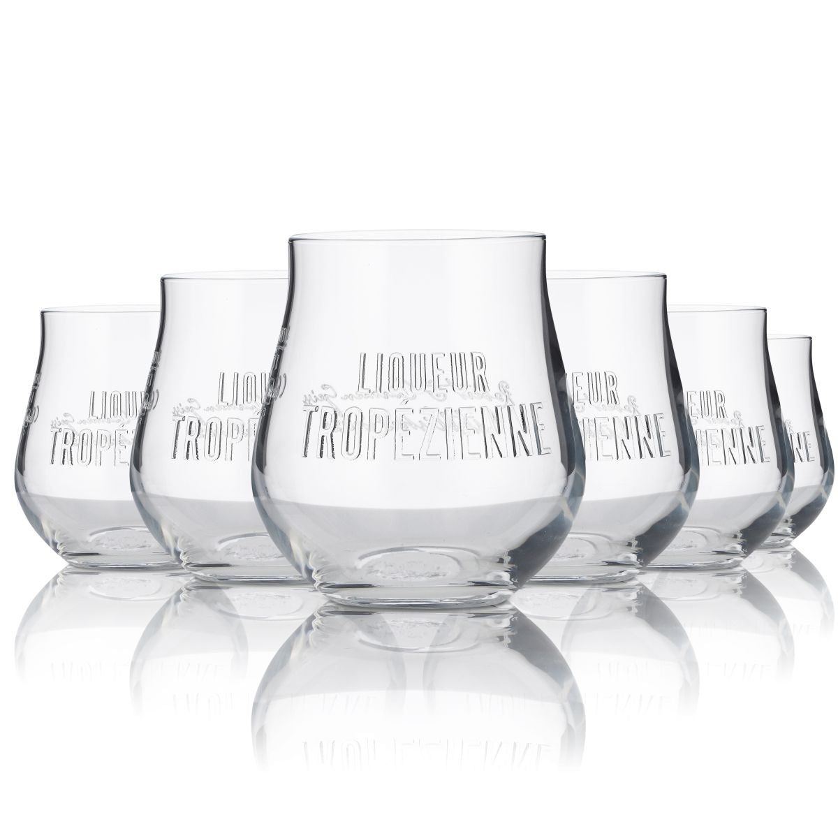 6 verres Tropezienne Tumbler 0,1 l Verres à contour premium Liqueur crémeuse St. Tropez Set de verres