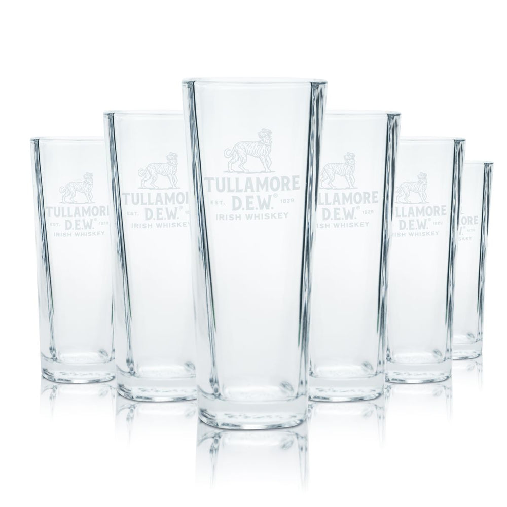 6x Tullamore Dew verre 0,32l Highball Tumbler set de verres à whiskey long drink