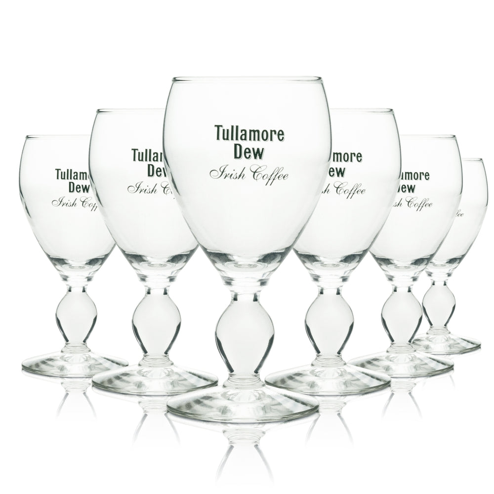 6 verres à whisky Tullamore Dew Irish Coffee Logo vert