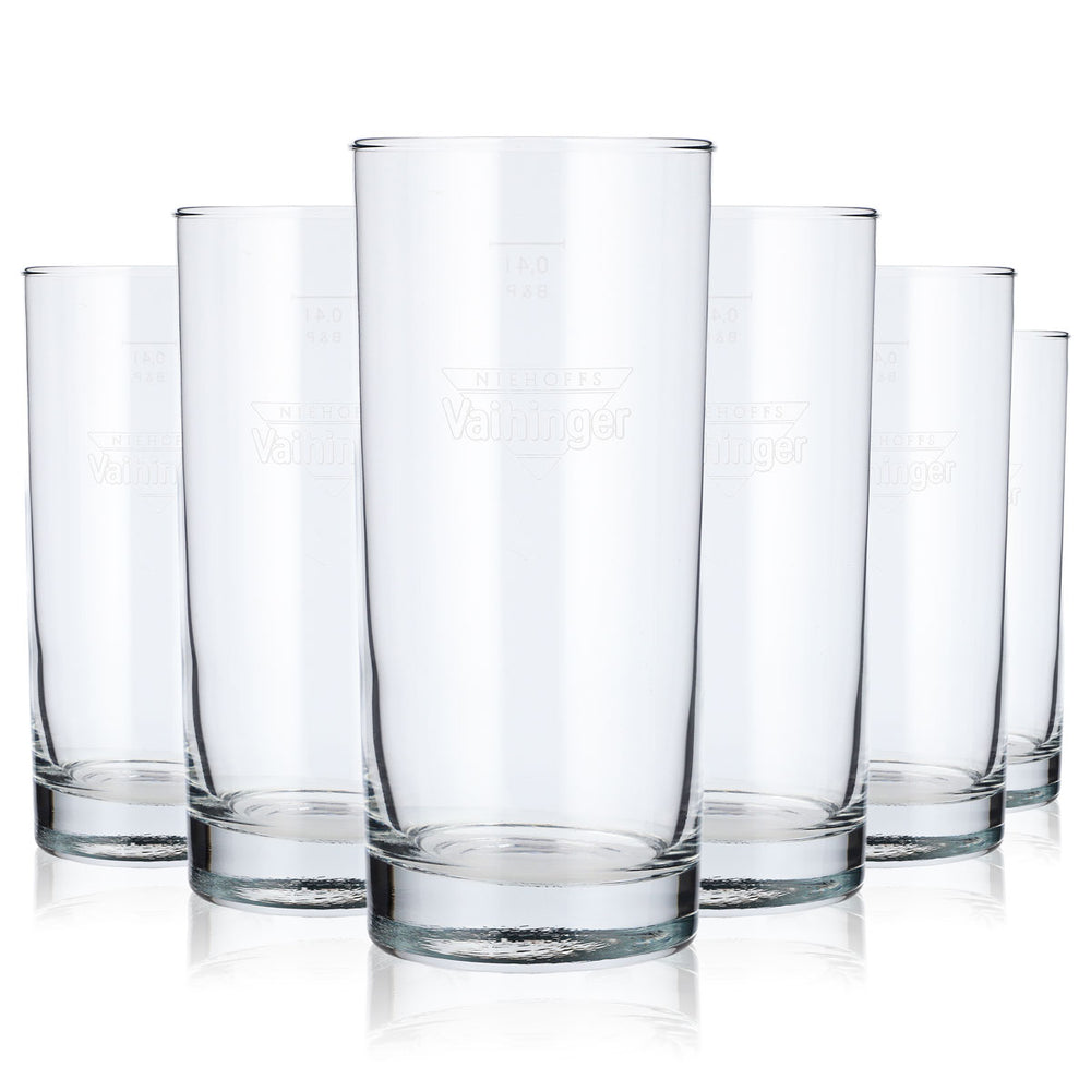 6 verres à jus Vaihinger de 0,4 l avec le logo Niehoffs Vaihinger (lot de 6)