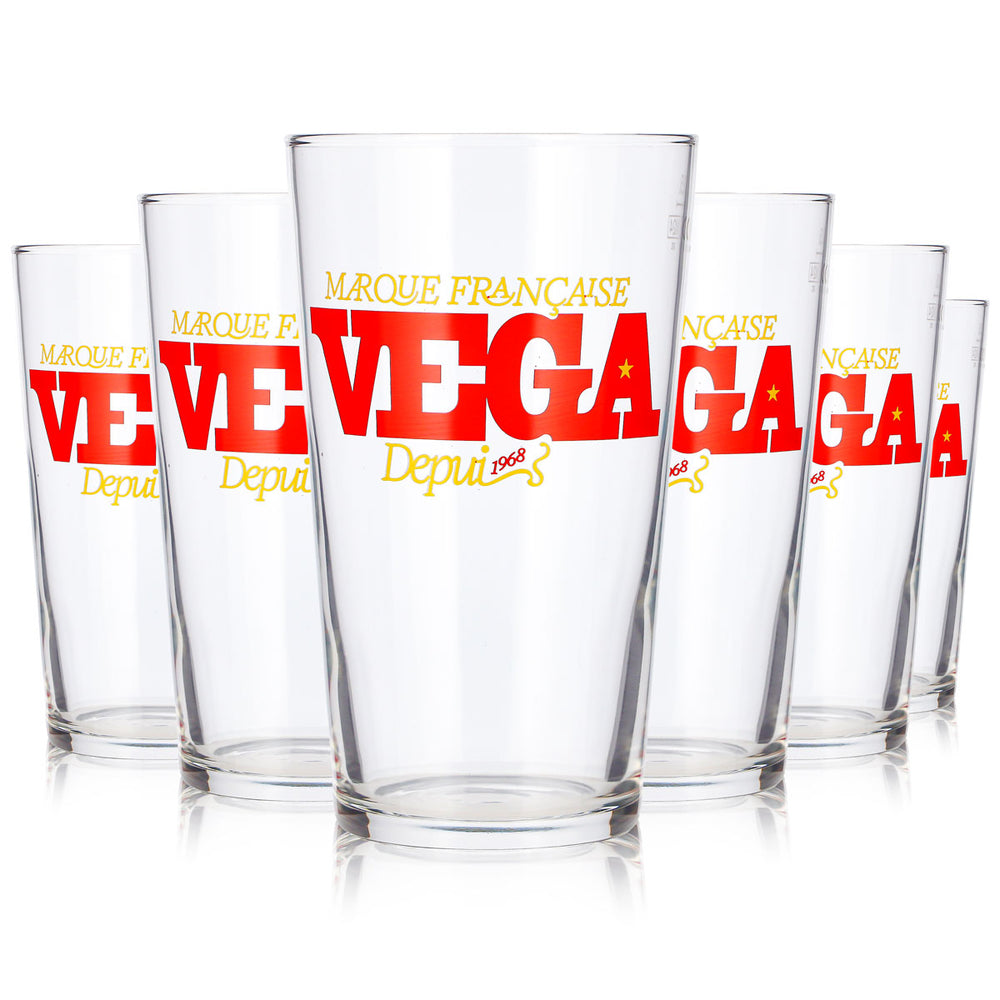 6 verres à bière Vega de 0,5 l, verres à bière Willibecher, chopes à bière Seidel (lot de 6)