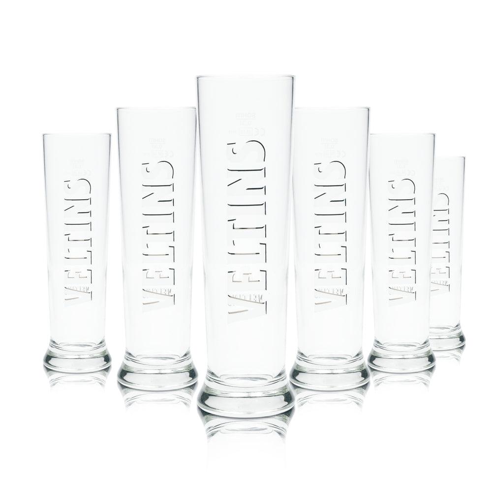 6 verres à bière Veltins 0,3 l Vancouver Cup Sahm Willi verres tulipe coupe bar