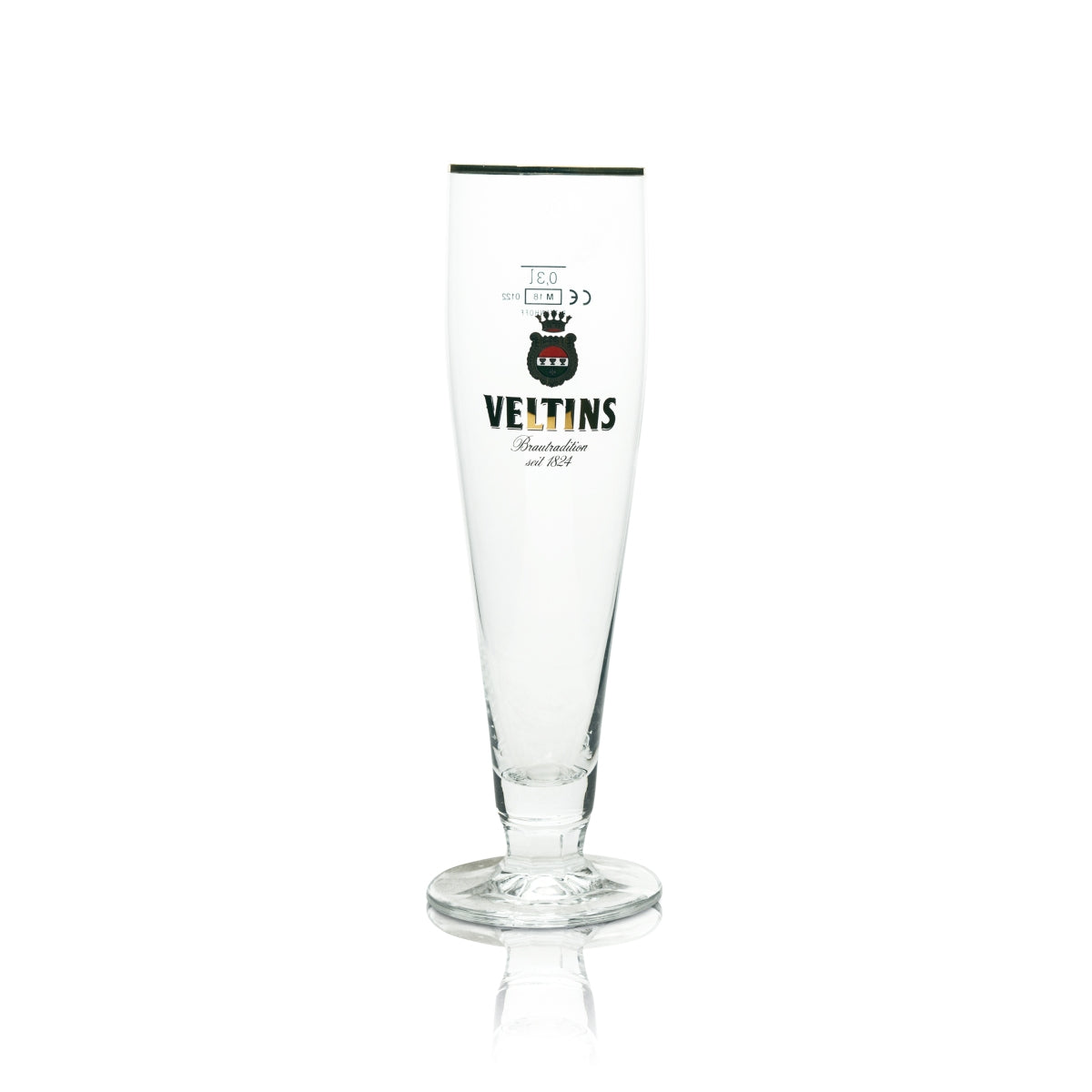 6 verres à bière Veltins 0,3 l, bord doré, Ritzenhoff, tulipe, Pils Export – Vue 2