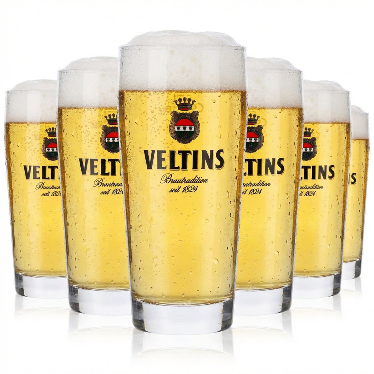 6 verres à bière Veltins Verres Willi-Becher Verres à bière 0,2 l Sahm