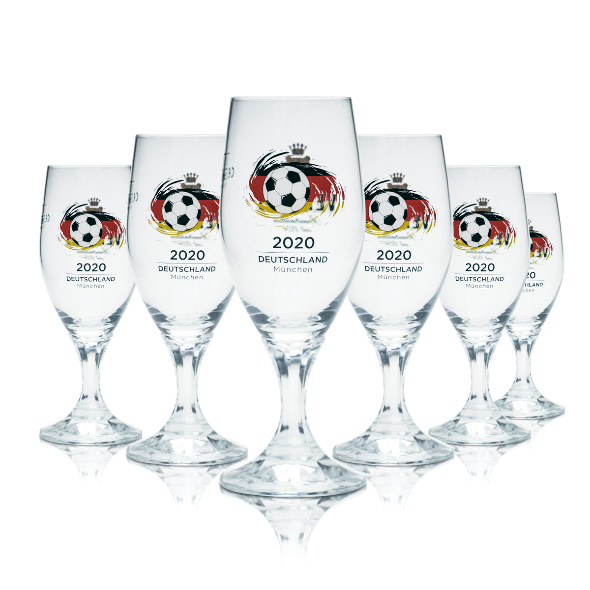 6 verres à bière Veltins 0,2 l, forme tulipe, coupe, Euro 2020, Allemagne, football, Euro 24 – Vue 5