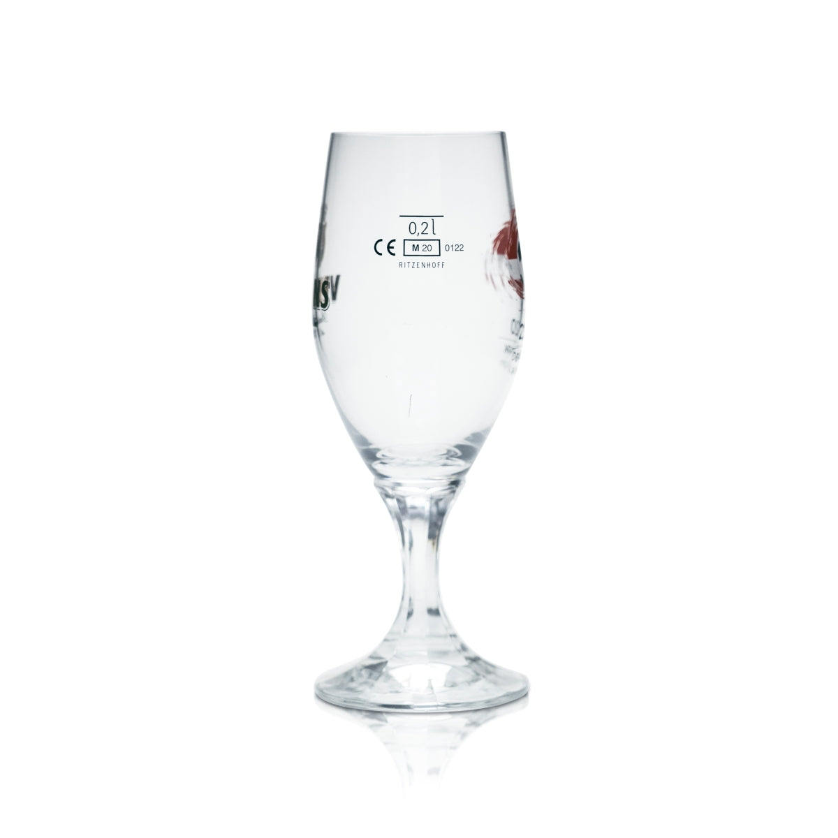 6 verres à bière Veltins 0,2 l, forme tulipe, coupe, Euro 2020, Danemark, football, Euro 24 – Vue 3