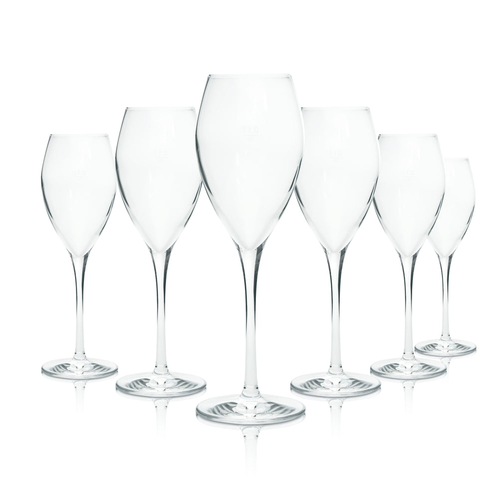 6x Verres à champagne Veuve Clicquot 0,1 l Flûte Verres à pied Verres gastronomiques Edel