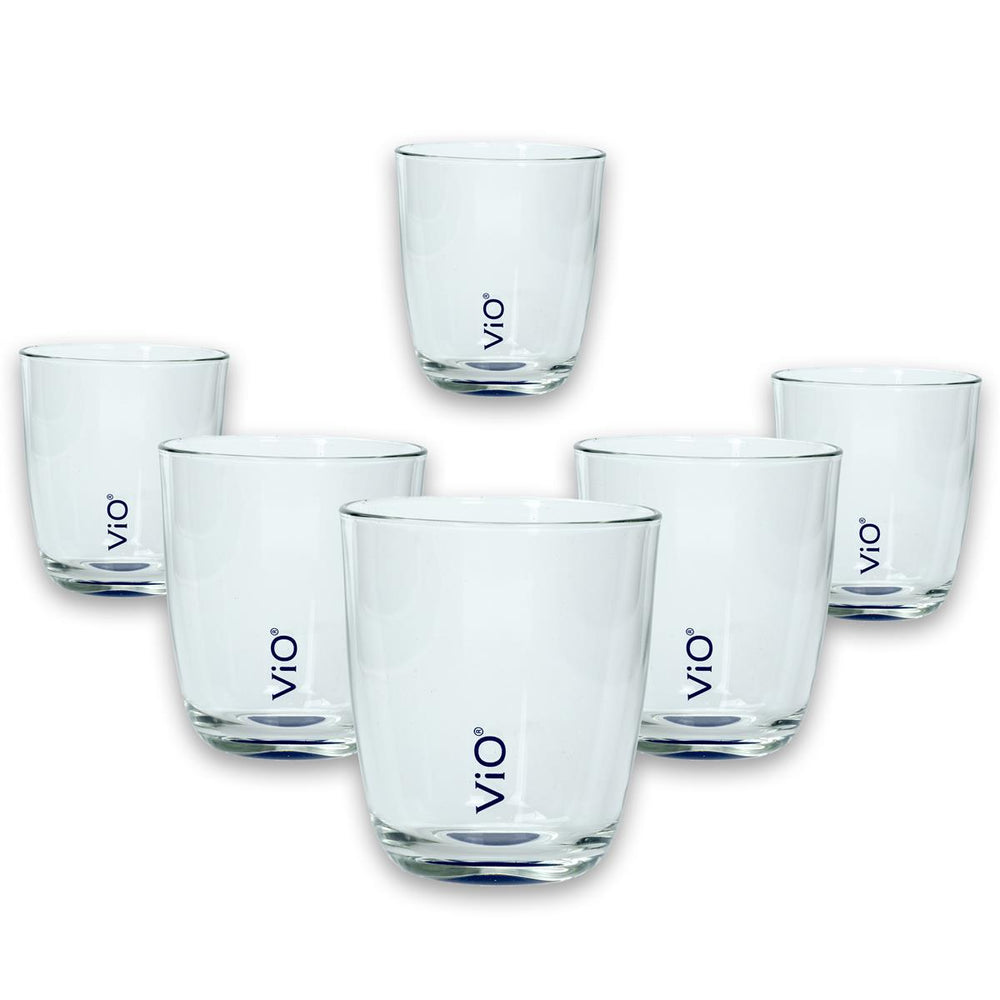 6x verre à eau Vio design bleu