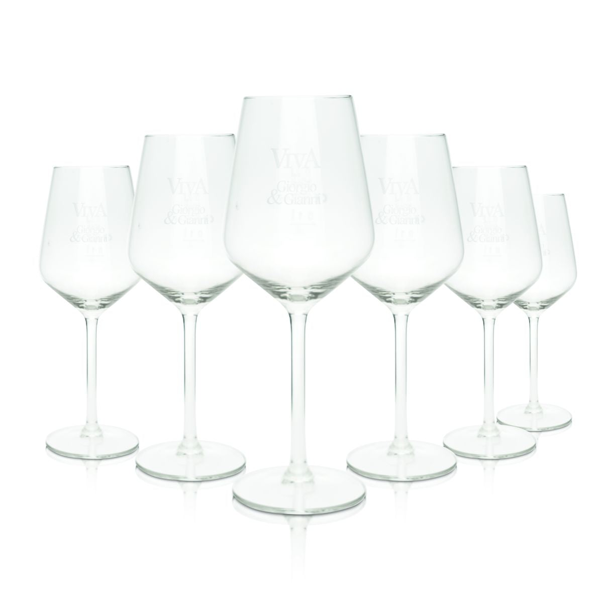 6x Viva Verre à vin 0,37l Verres à vin rouge Verres à vin blanc Viva by Gorgio & Gianni