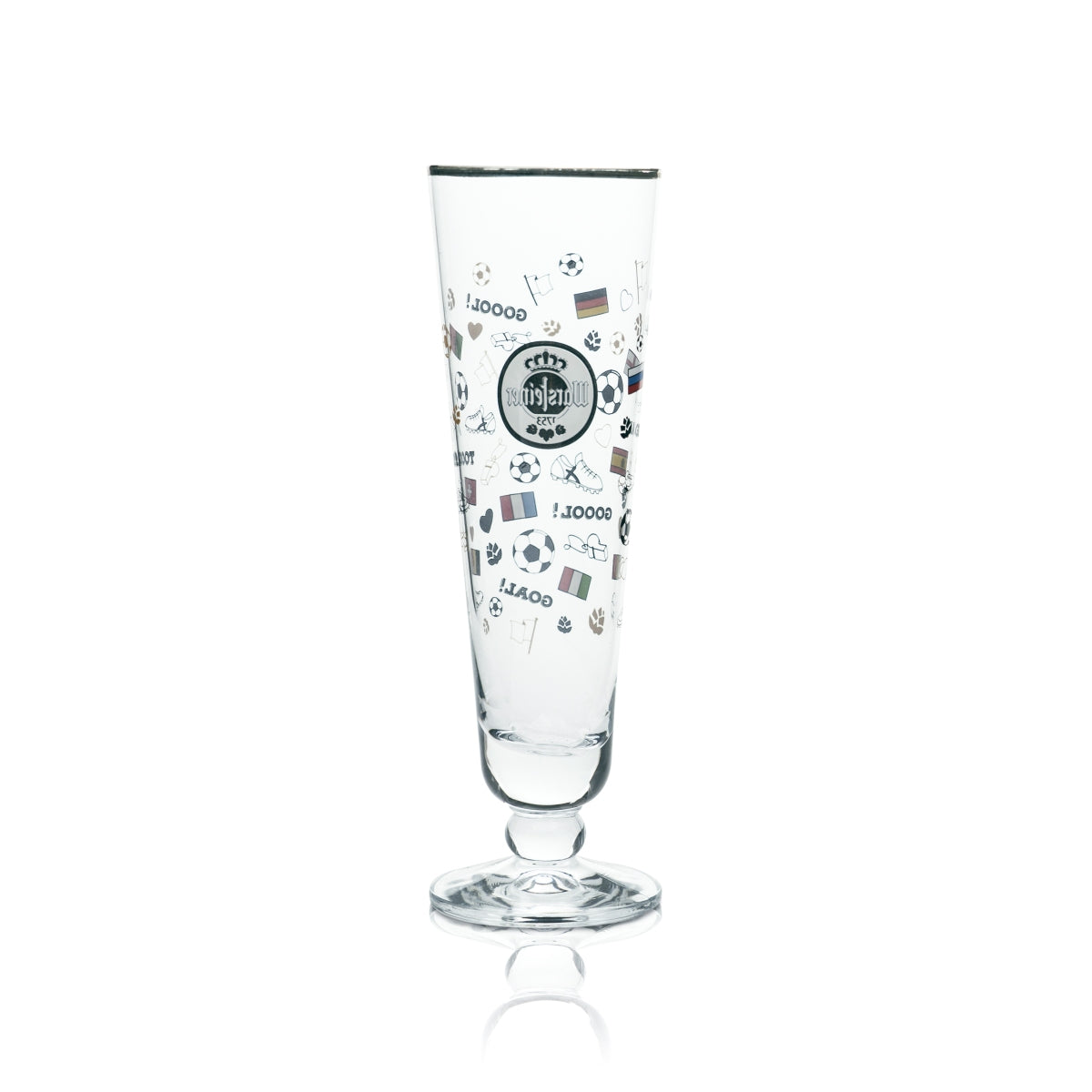 6 verres à bière Warsteiner 0,2 l, forme tulipe, motif football, Coupe du monde, équipe nationale – Vue 3