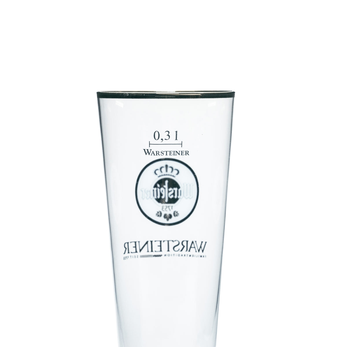 6 verres à bière Warsteiner 0,3 l, forme tulipe, bord doré, brasserie Gastro 1753 – Vue 5