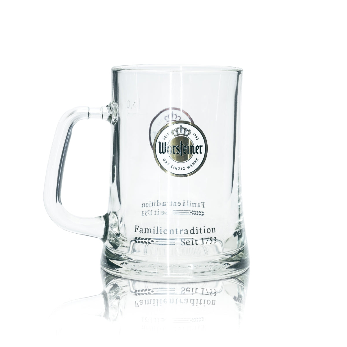 6 verres à bière Warsteiner 0,4 l, verres à pied Seidel, verres à anse, brasserie Beer – Vue 2