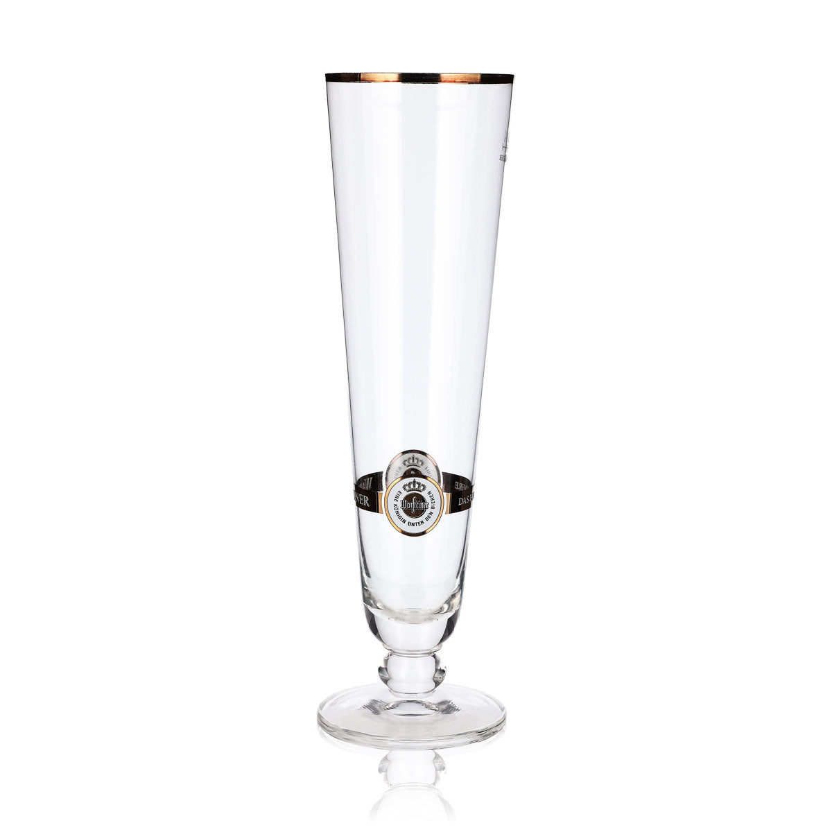6 verres à bière Warsteiner 0,4 l, forme tulipe, bord doré, brasserie Gastro Pils – Vue 2