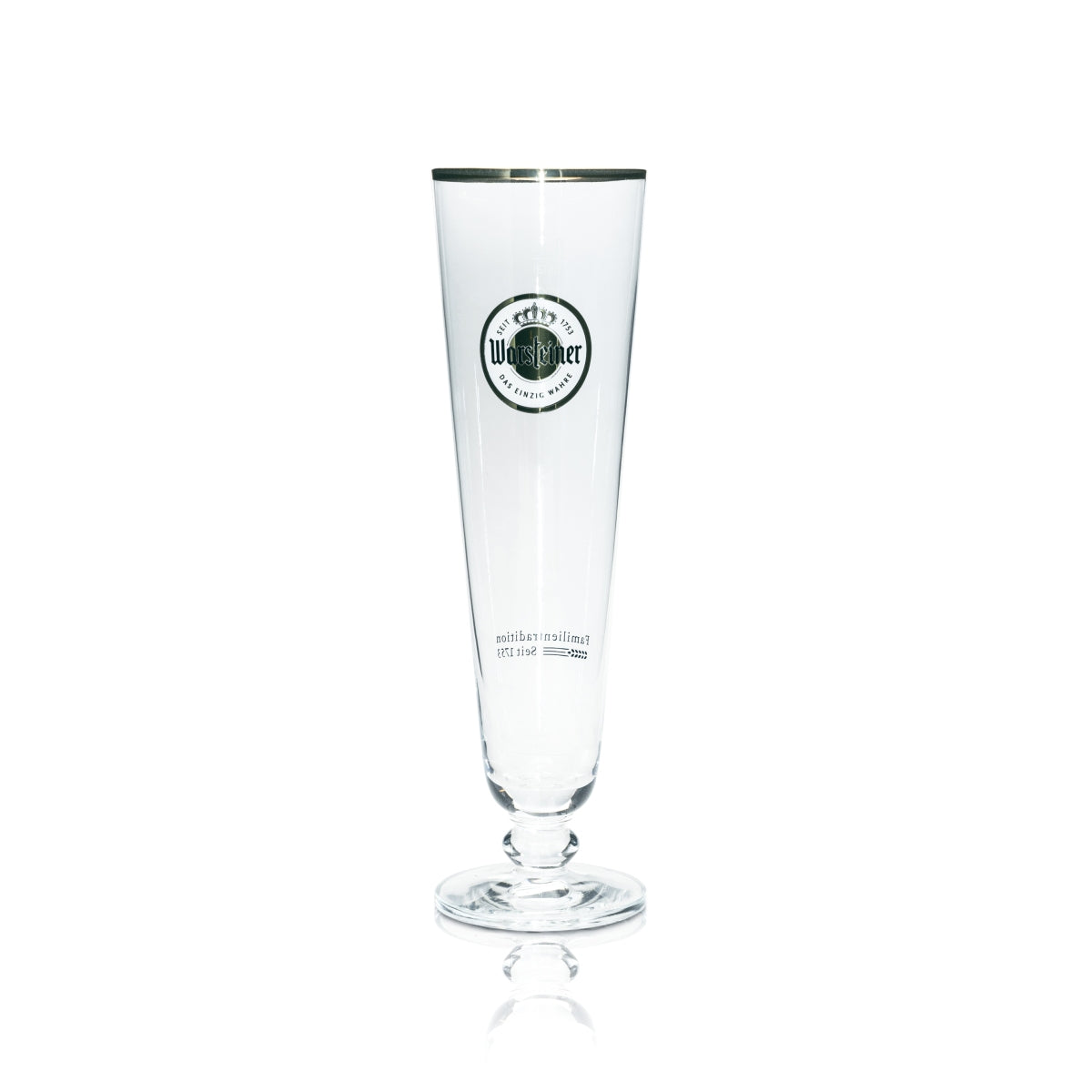 6 verres à bière Warsteiner 0,4 l tulipe exclusifs, verres à pied, bière blonde, brasserie – Vue 2