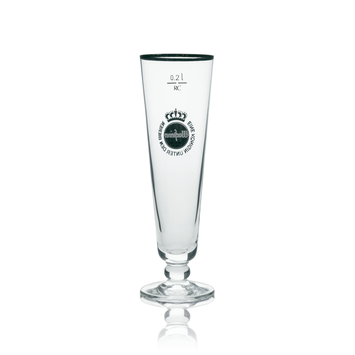 6 verres à bière Warsteiner exclusifs, forme tulipe avec bord doré, 200 ml – Vue 3