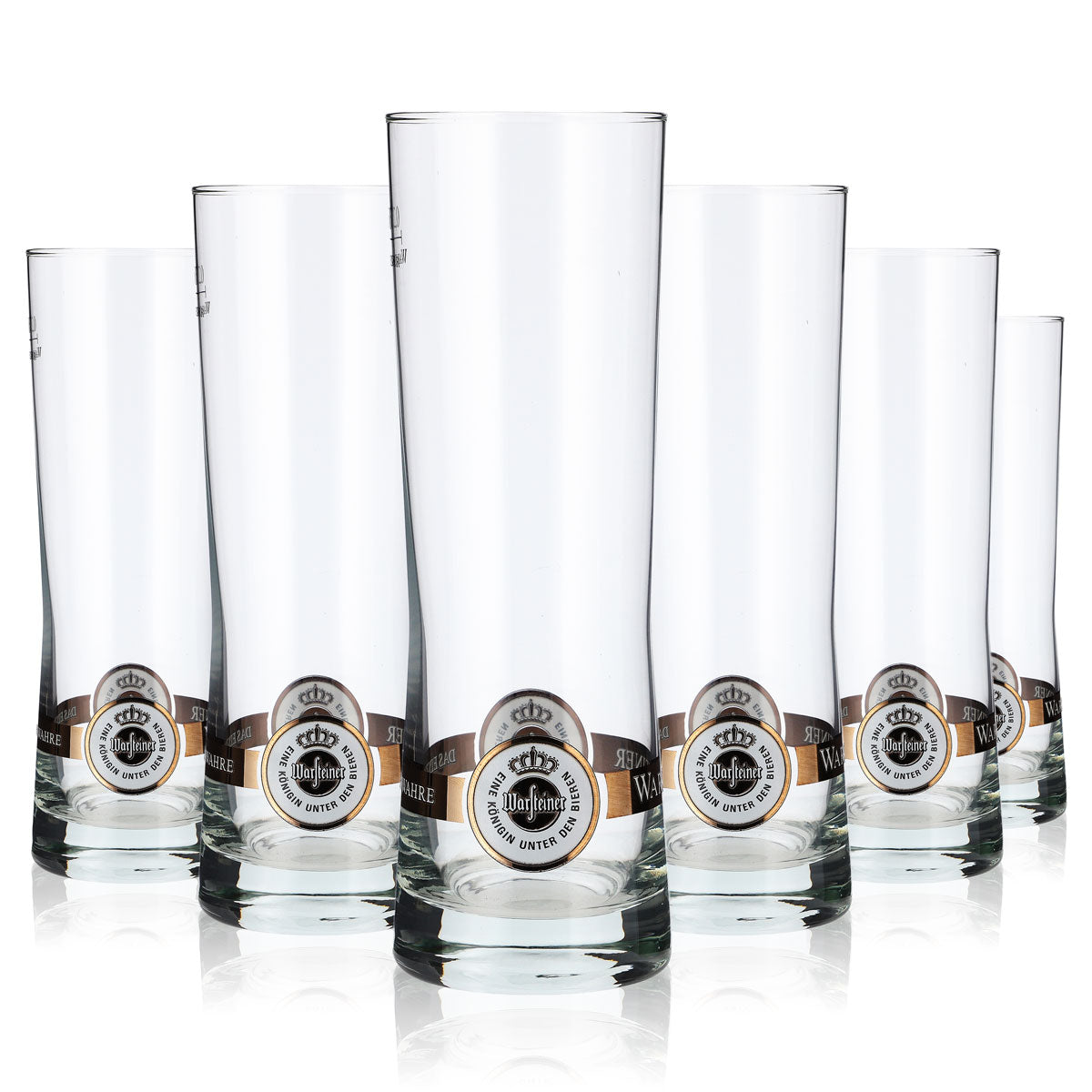 6 verres à bière Warsteiner 0,25 l avec logo Rastal Fresh au fond – Vue 6