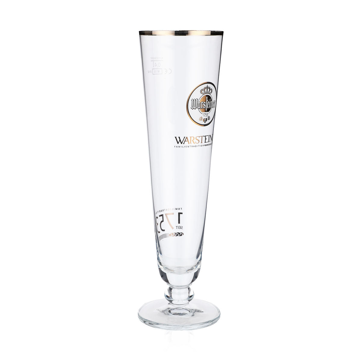6 verres à bière Warsteiner Verres à bière 0,4 l Coupe 1753 Logo blanc – Vue 3