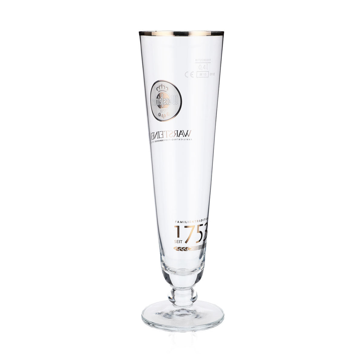 6 verres à bière Warsteiner Verres à bière 0,4 l Coupe 1753 Logo blanc – Vue 4
