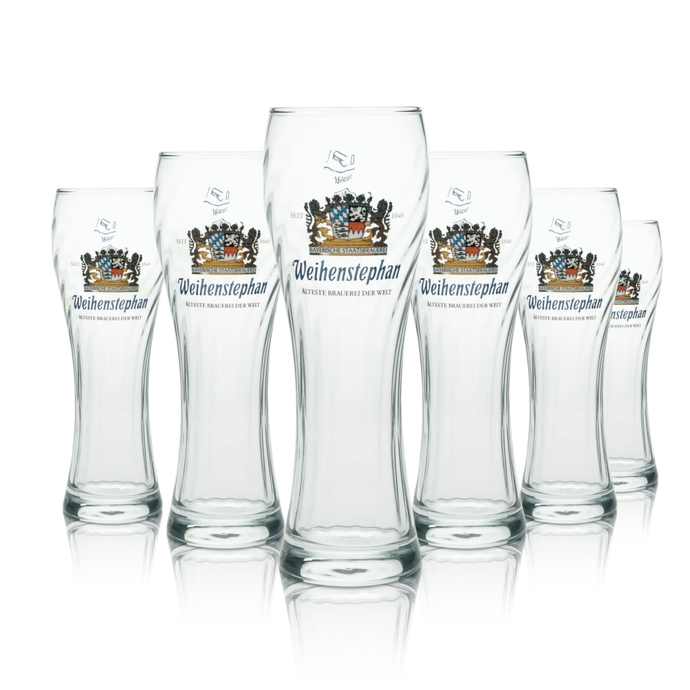 6 verres à bière Weihenstephan Verres à bière Weizen 0,3 l Relief Rastal