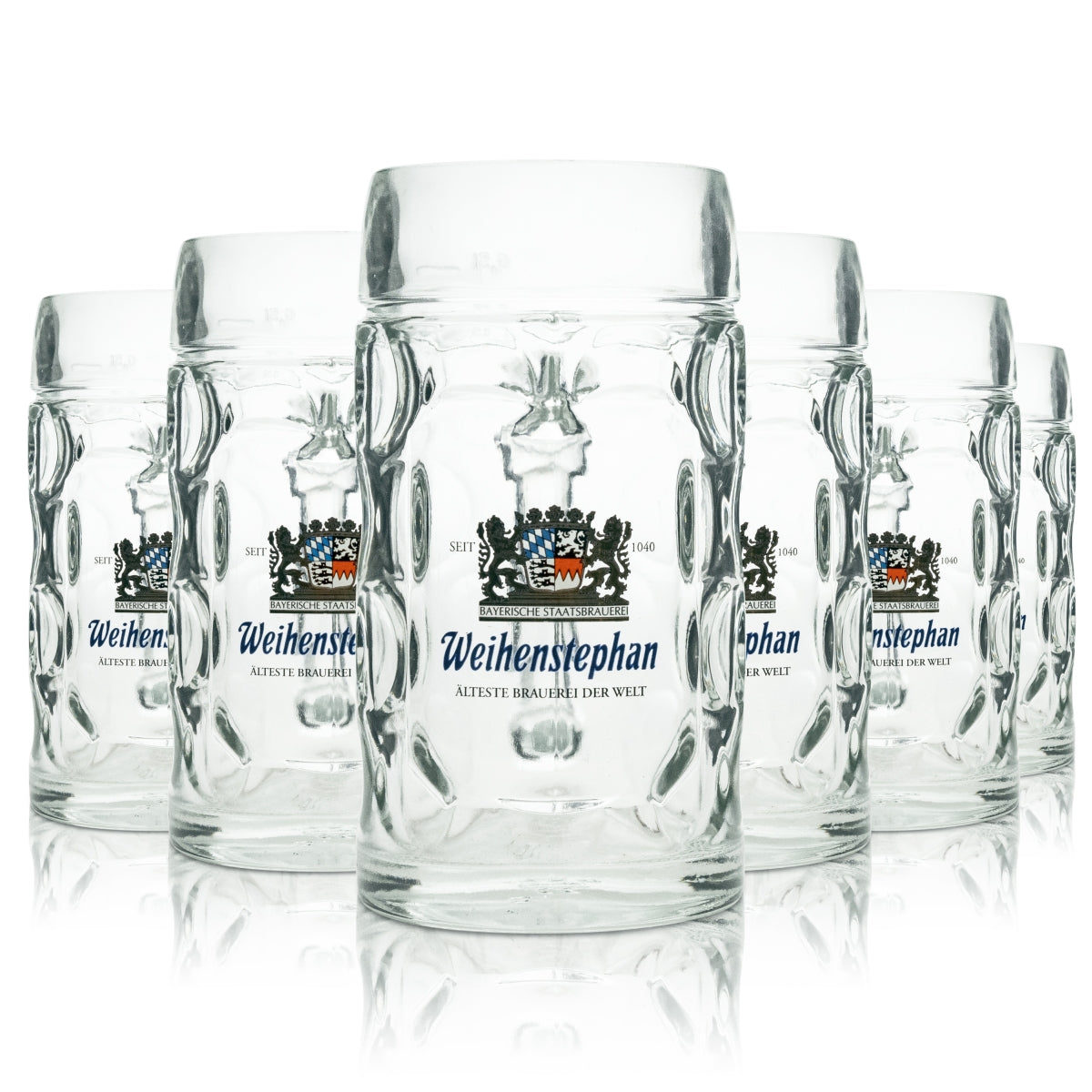 6x verre à bière Weihenstephan Points 0,5 l