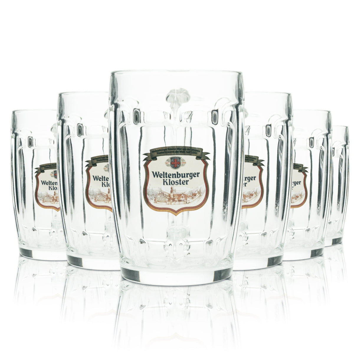 6 chopes en verre Weltenburger Klosterbier 0,5 l Rastal
