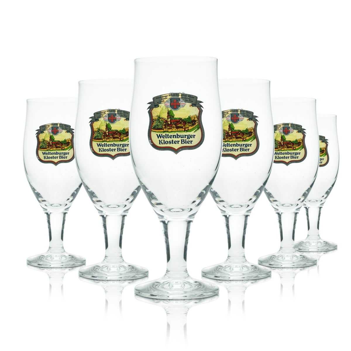 6 verres à bière Weltenburger Kloster 0,3 l Sahm