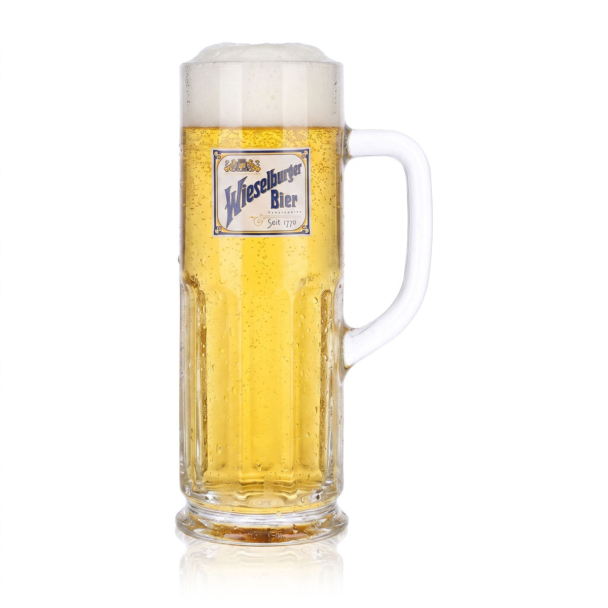 Lot de 6 verres à bière Wieselburger de 0,5 l, modèle « Seit 1770 Seidel Sahm » – Vue 2